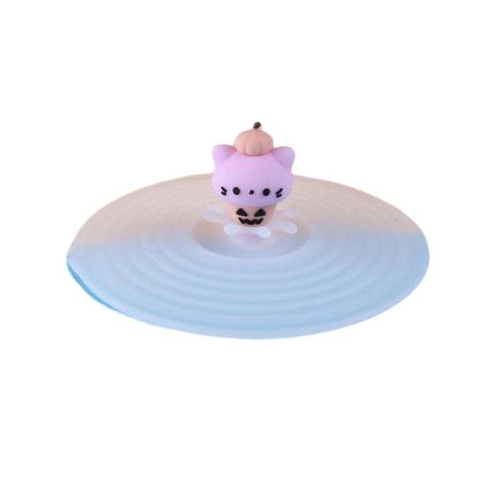 Attractive Food-grade Dustproof Colorful Cartoon Cute Silicone Cup Cover Home Supplies Drink Cup Lid