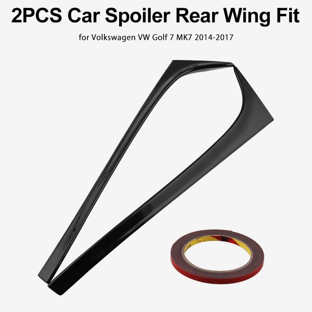 Car Rear Trunk Spoiler Side Tail Wing Sticker for 7 MK7 2014-2017 Suuonee Tail Wing Spoiler