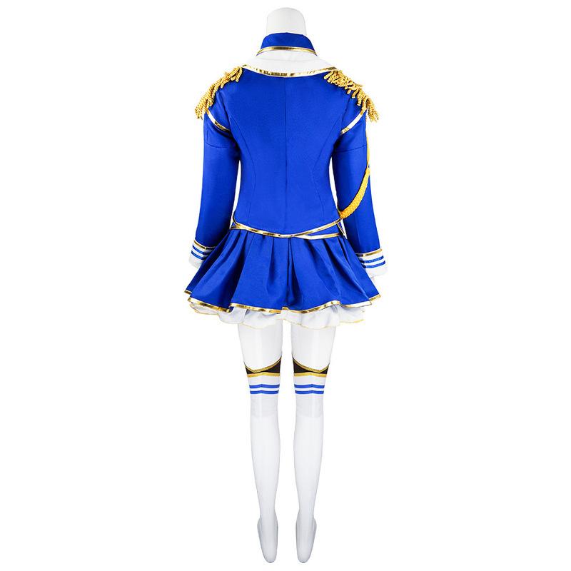 Anime Game Umamusume: Pretty Derby Daiwa Scarlet Cosplay Costume Wig Combat Uniform Skirt Woman Halloween Carnival Party Suit
