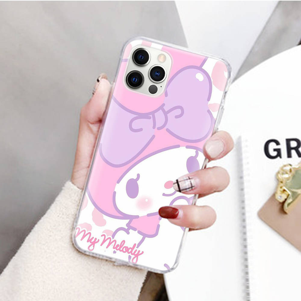 

Прозрачный чехол JZ4 My Melody для Samsung A04 A14 A23 M33 M53 Realme 10 9 C35 C55 VIVO Y02 X80 Infinix Hot 30 Note 11 Tecno Spark 8P Pro Infinix Note 10 Pro олений