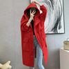 Women's Autumn Solid Color Hooded Casual Mid-length Straight Thin Jacket