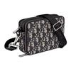 Dior Borsa a tracolla con monogramma ricamato classico obliquo Borsa a pochette in tessuto tecnico Borse da uomo Nero 2OBBC119YSE-H05E