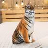 Simulation 3d Plush Cat &Tiger Pillows Soft Stuffed Animals Cushion Sofa Decor Cartoon Plush Toys For Children Girl