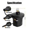75W USB Rechargeable Electric Air Pump Inflator for PVC Boat Mattress Inflatable Pool Raft Bed