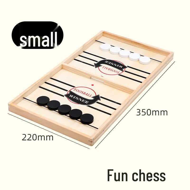 Wooden Two-Player Flick Chess Board Game