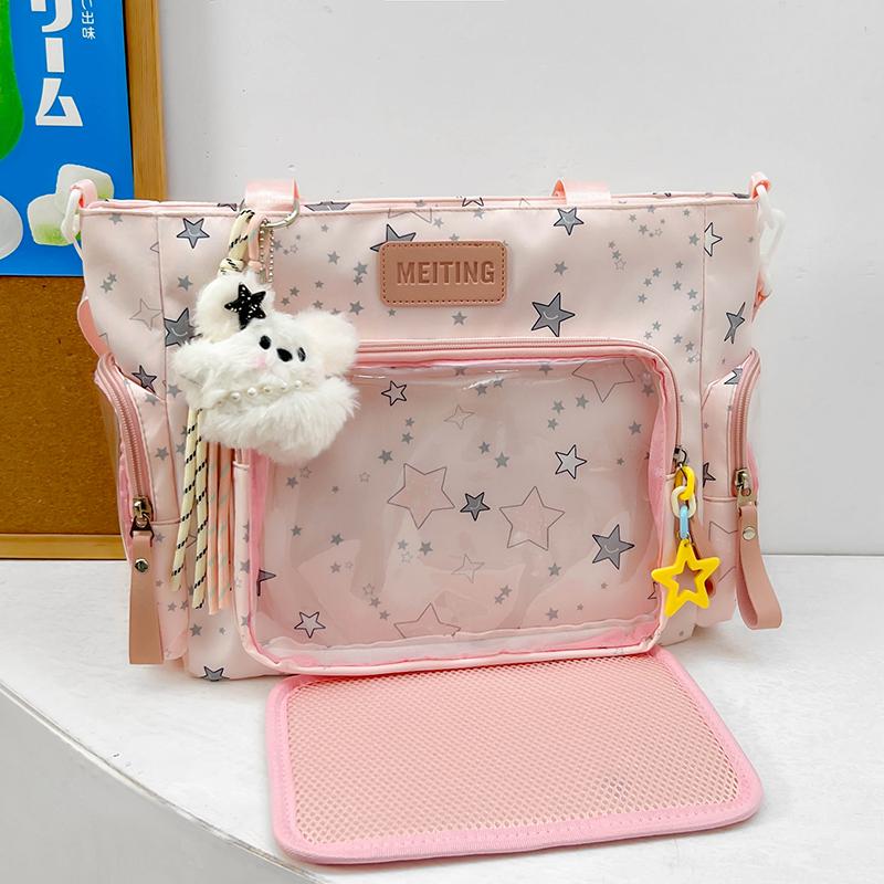 New Fashionable Sweet Girl Ulzzang Ita Bag Daily Commuting Women Light Crossbody Bag Comic Exhibition Portable Y2K Shoulder Bag