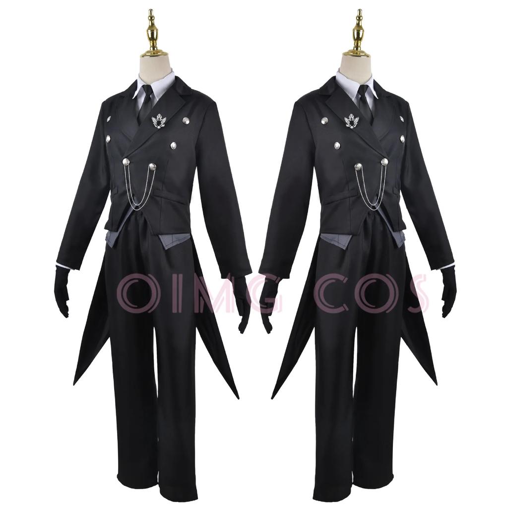 Sebastian Michaelis Cosplay Kostým Black Butler Dospělý Karnevalová Uniforma Paruka Anime Halloween Party Kostýmy Maškarní Dámská Hra