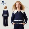 Navigare Girl's Casual Collared Sweatshirt