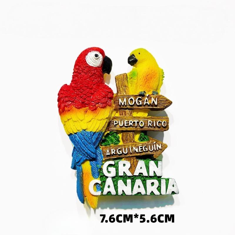 Spain Fridge Stickers Barcelona Travel Souvenirs Bullfight Mosaic Lizard Santiago De Compostela Fridge Magnets Birthday Gifts