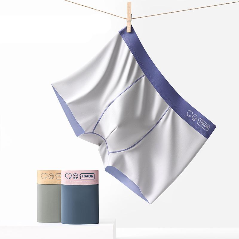 3pcs Men's Panties Antibacterial Boxershorts for men Comfortable Boxer Briefs Thin Section For Youth Underpants L XL XXL 3XL 4XL