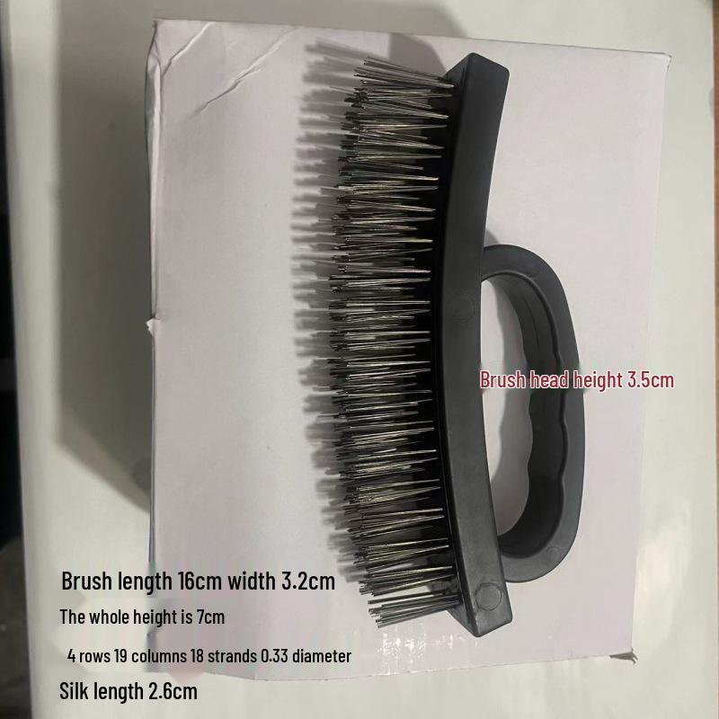

Steel Wire Brush for Rust and Stain Removal - Household and Industrial Use