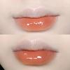 6 Color Lip Glaze Cute Little Bear Mirror Lip Gloss Jelly Liquid Lipstick with Sparkling Light Long Lasting Lip Gloss Lip Makeup for Women