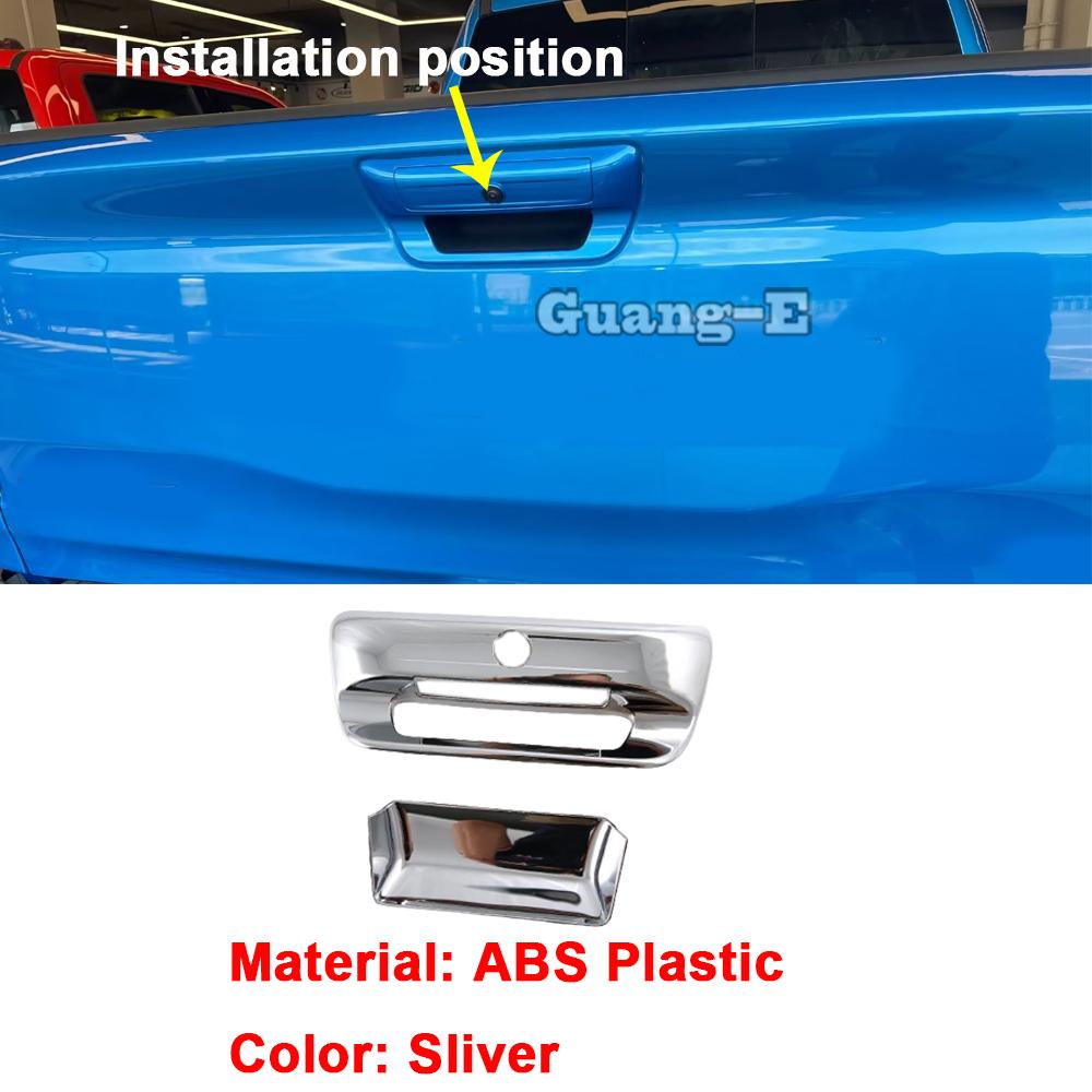 For Dodge Ram 1500 TRX   2024 ABS Chrome Side Rearview Mirror Cover Handle Bowl Fog Light Frame Fuel Tank Cap Trim