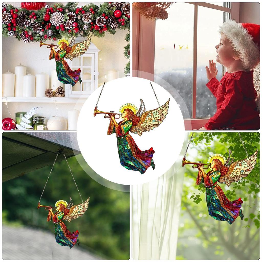 Festive Colorful Design Sun Catcher Acrylic Tree Sun Catchers Holiday Window Lights Catcher Sun Catcher 20cm for Window Home