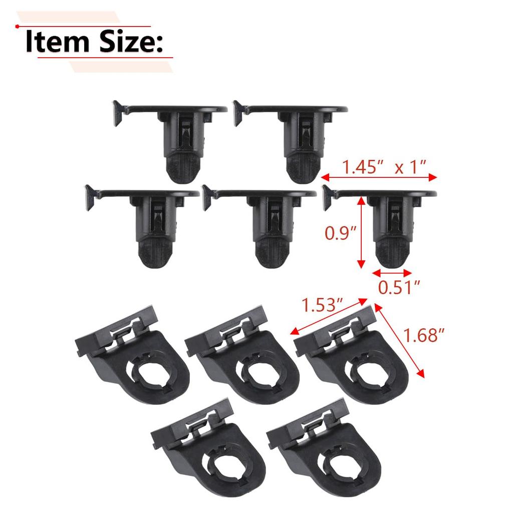 RLB-HILON 5 Sets Front Bumper To Fender Liner Clips Compatible With Toyota Camry Corolla Sienna Venza, For Lexus ES300H ES250 ES350, Liner Retainer