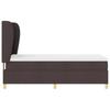 Boxspring Bed with Headboard Dark Brown 190 x 90 cm Fabric