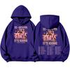 Günlük Rahat Giyim İçin Unisex Hafif Uzun Kollu Baskılı Kapüşonlu Sweatshirt