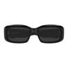 Saint Laurent Logo Rectangular Sunglasses Unisex Sunglasses Black SL809001