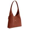 Coach Brooklyn 28 Logo Plaque Suede And Leather Shoulder Bag Large Women Shoulder Bag Clay CW637-B4AY