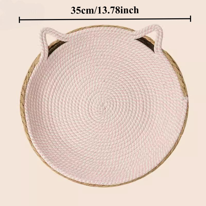

30cm Scratching Post, Dog/Cat Bed, Household Pet Supplies, Plant Cotton Rope Splicing, Home Pet Accessories, Small Pet Nest