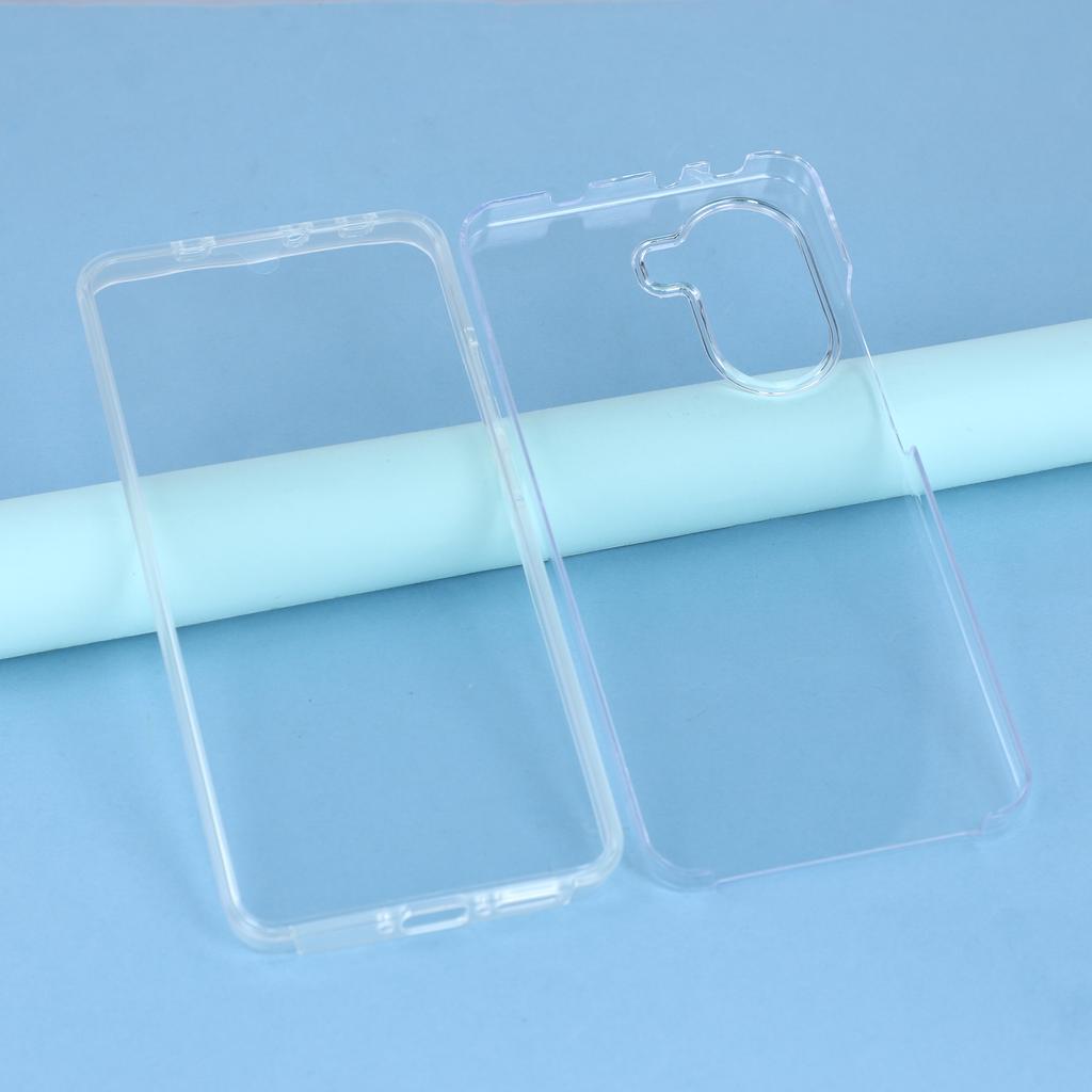 Phone Case For Xiaomi Poco X7 Pro 5G/Redmi Turbo 4 5G TPU Frame Clear Acrylic Back Cover with PET Film