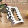2-in-1 Can Opener Multifunctional Bottle Opener Stainless Steel Beef Can Opener Light Milk Tin Can Opener Beer Bottle Opener 6