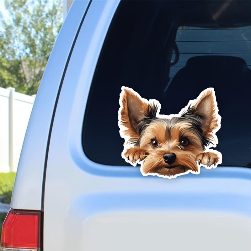 DK125# Yorkshire Terrier Car Stickers Scratch Covering Self-Adhesive Waterproof Decal Motorcycle Decorative Accessories