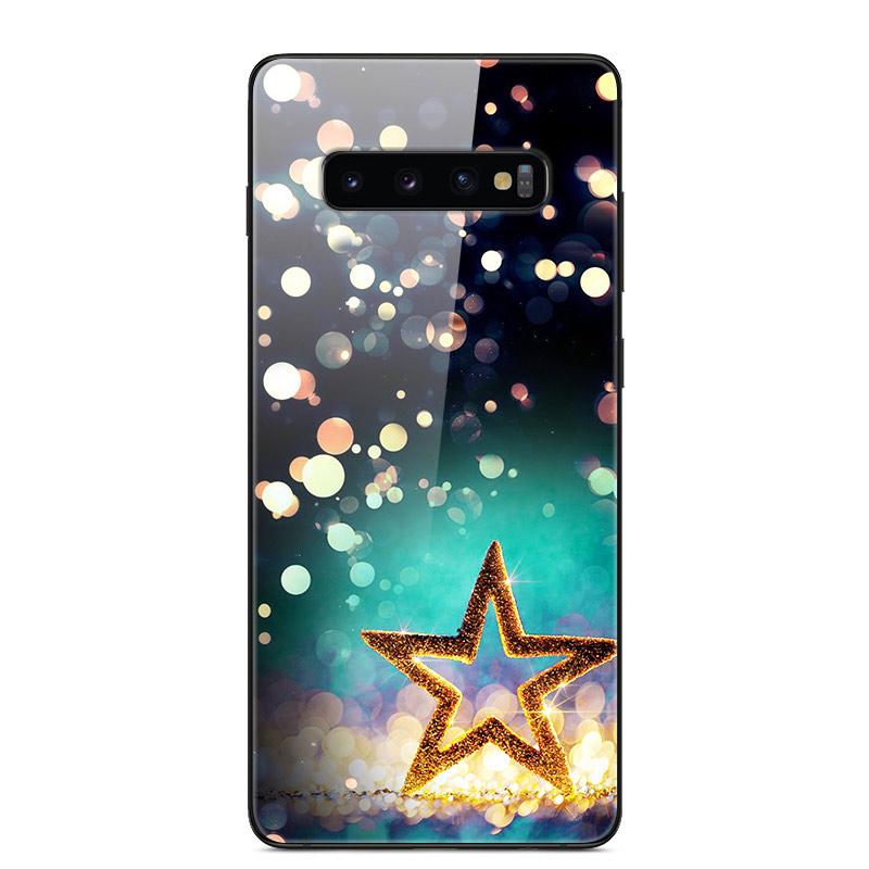 For Samsung S10 Plus Case Tempered Glass Hard Phone Back Cover Coque For Samsung Galaxy S10E S 10 5G S10plus Bumper Cases Capa