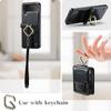 Leather Protection Phone Case For Samsung Galaxy Z Flip4 Flip 4 5g Zflip4 Non -Slip Phone Strop Ring Cover For Samsung Flip4