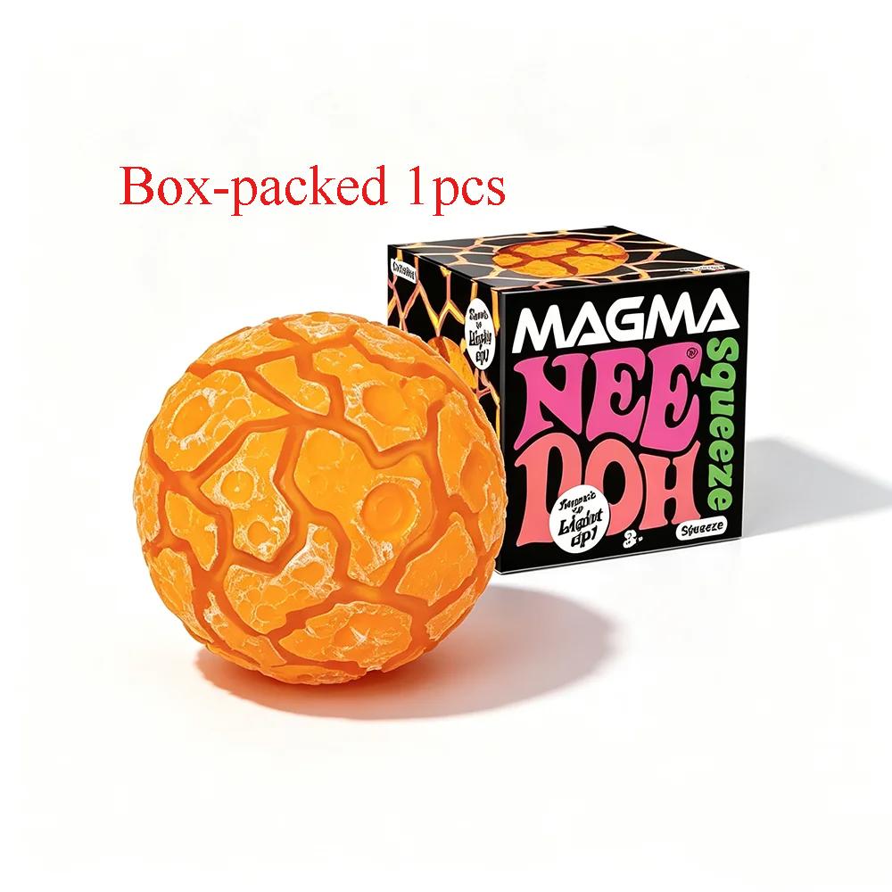 Nieuw product: NeeDoh glitter magma bal - een soort  klik klik  decompressiespeelgoed, sensorisch speelgoed, dat als cadeau gegeven kan worden. black