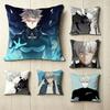 KKaiju No Anime IIchikawa Reno Pillow Case Square DoubleSided Sofa Cushion Cover Bedroom Bedside Pillow