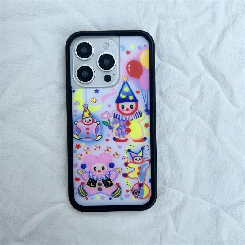 Wildflower 3D Girl Cherry Sweetheart for iPhone 16 15 14 13 12 17 Pro Max 16 Plus 15 WF Nara Smith x Happy Part Cartoon Cover