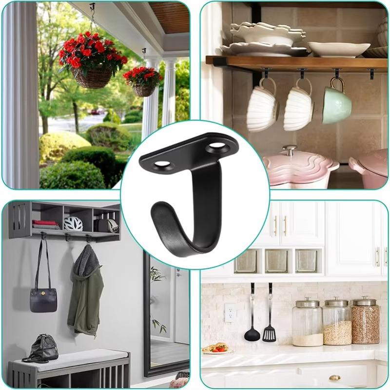 12Pcs Stainless Steel Ceiling Hook, Top Mounted Hooks for Hanging Plants,Bird Feeders,Wind Chimes,Lanterns,Decoration Lights