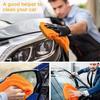 40x40cm Borderless Microfiber Automotive Towel Details Dry Cleaning Polishing Towel Plush Absorbent Microfiber Cloth