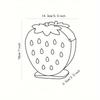 1pc Strawberry-shaped Kitchen Utensil Rack - Multifunctional Storage Box with Drainage