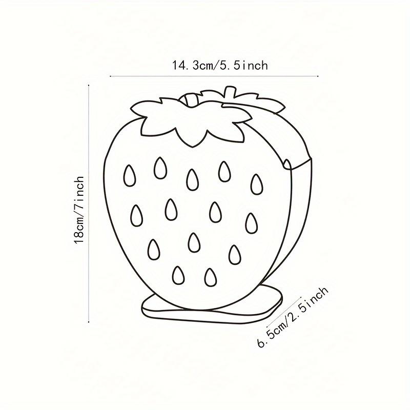 1pc Strawberry-shaped Kitchen Utensil Rack - Multifunctional Storage Box with Drainage