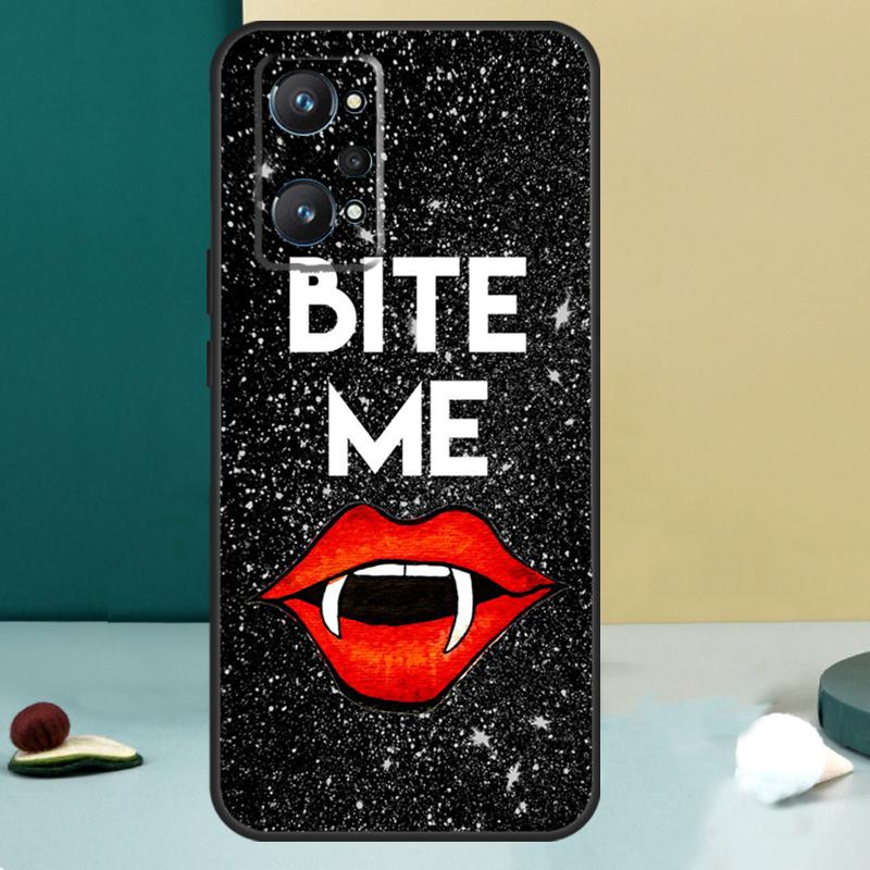 Sexy Vampire Lips For Realme GT 6T 5 6 GT 7 Pro C67 C75 C61 C55 C53 C51 C21Y C25S 10 11 12 13 14 Pro Plus Case