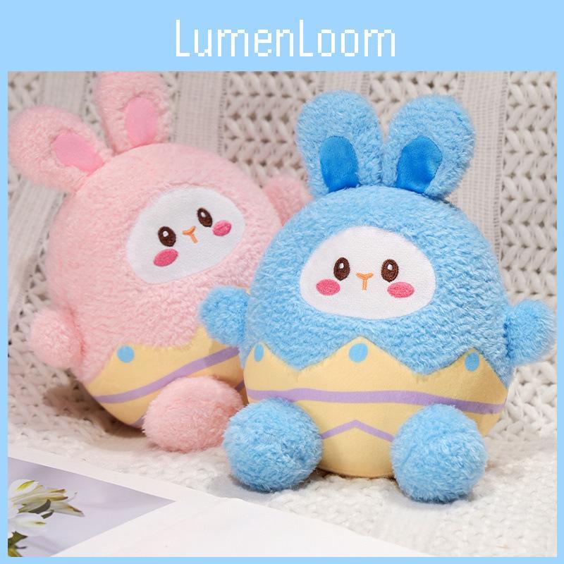 Rabbit Eggshell Easter Plush Toy Cartoon Stuffed Doll Home Decoration Gift 25cm