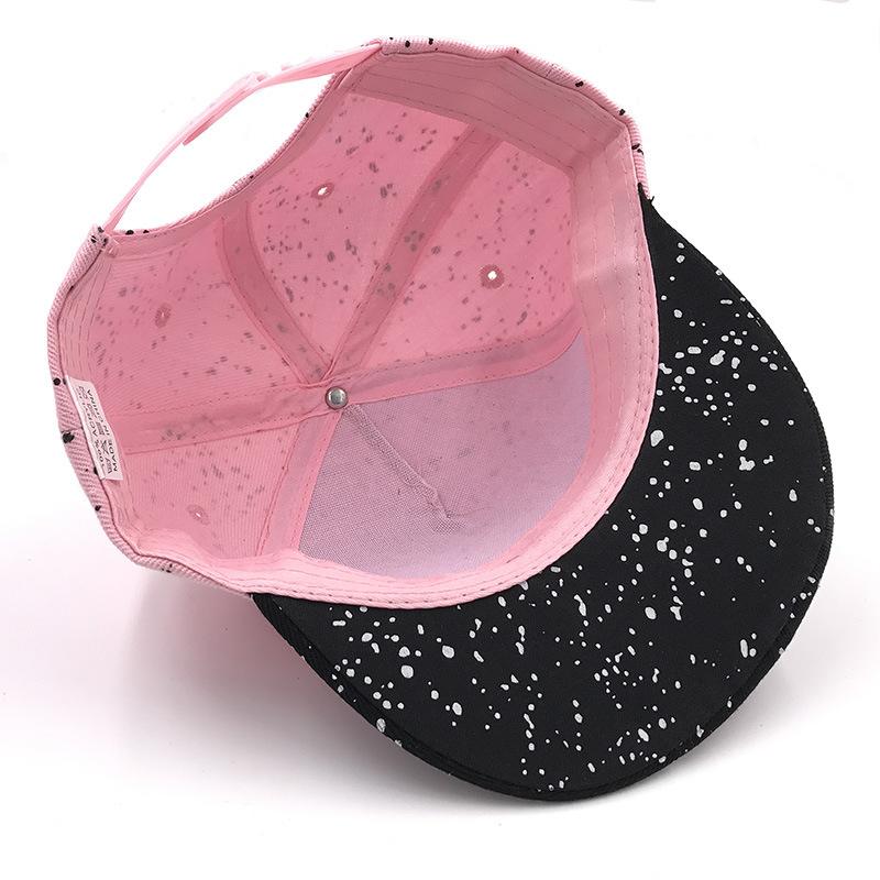 Children'S Light Board Hat, Graffiti Snowflake Outdoor Baseball Cap, Male And Female Baby Hip-Hop Hat