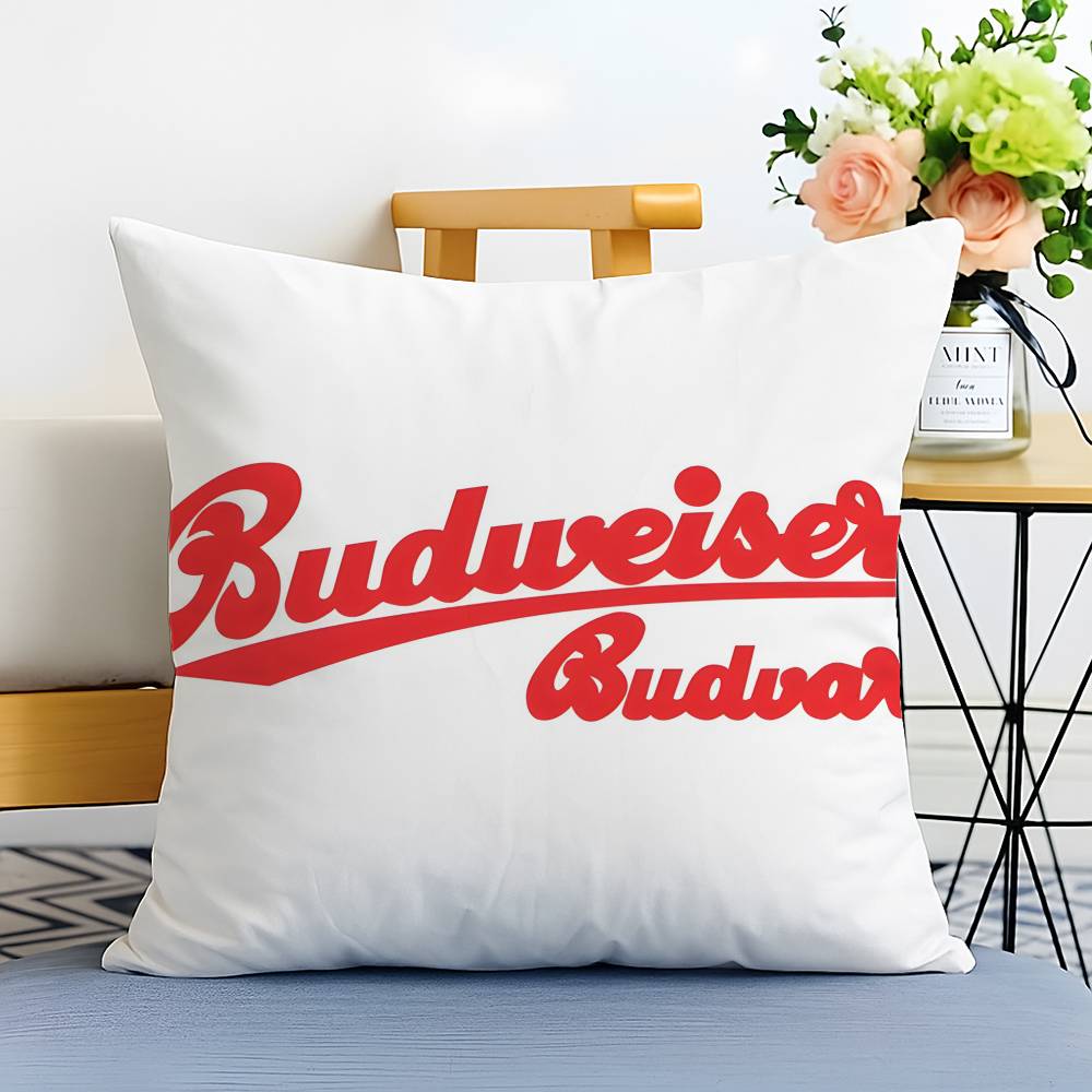 B-Budweiser Budvar Brewery-MT Pillow Case Printed Brushed Fleece Pillow Baby Skin-Touch Eco-Friendly Dye-Sublimat