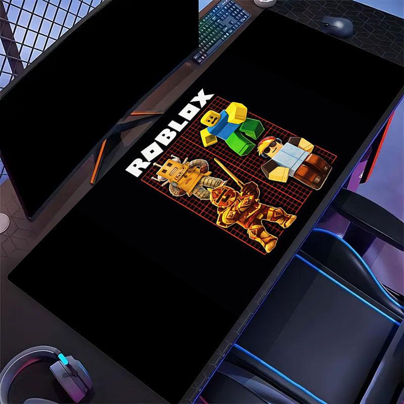 Roblox Mouse Pad, Large Gaming Desk Mat, Non-slip XXL Mousepad for Laptop & Tablet, Mini PC Playmat with Stitched Edges