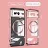 Compatible with Google Pixel 10A/9 Pro XL/8 Pro Electroplated Transparent Silicone Magnetic Phone Case