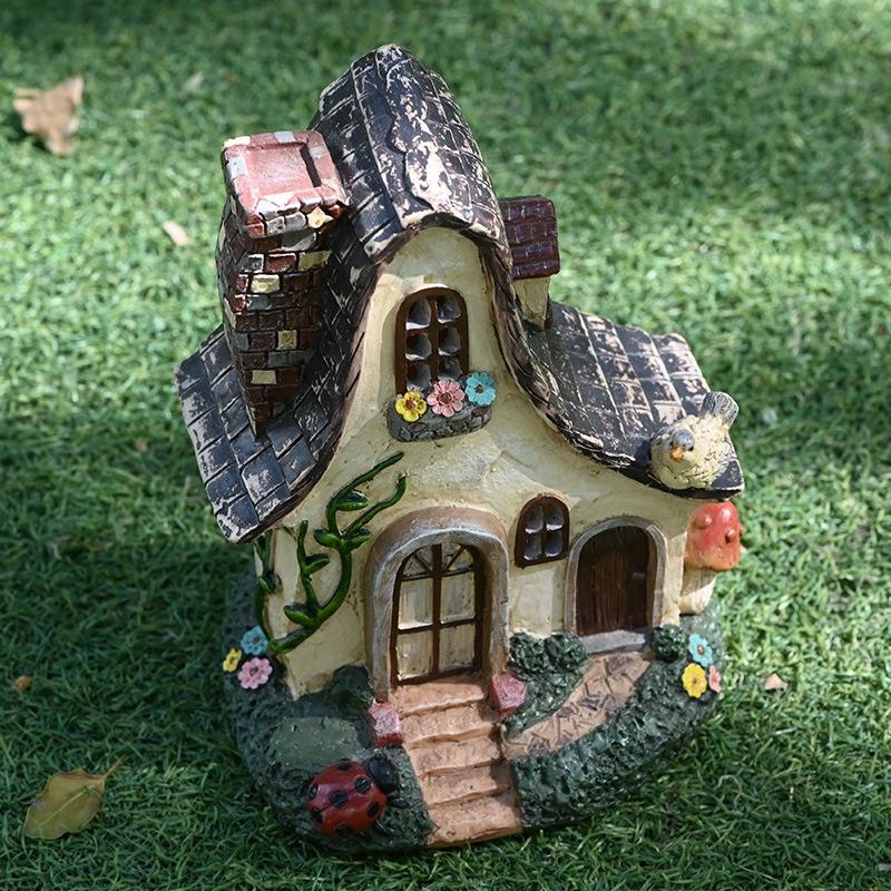Fairy Tale World Dwarf Garden Landscaping House Resin Crafts Restaurant Garden Home Decoration Accessories