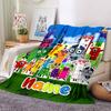 Customiz Name Personality Numberblocks  Blanket Soft &Warm Sofa Office Bed Travel Lunch Break Blanket, Gift Suitable All Seasons