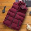 Autumn Winter Mens Vest Jacket Warm Sleeveless Jackets Waterproof Zipper Coat Stand-up Collar Casual Waistcoat Clothing