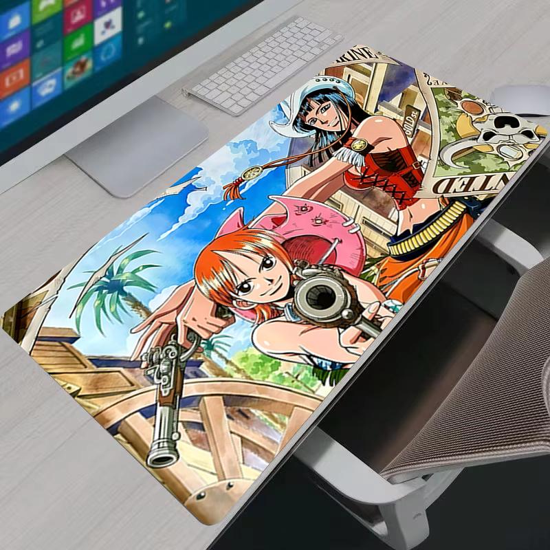 Mouse Pad PC Gamer Accessories One Piece Nami Computer Desk Mat Large Table Keyboard Laptop Rubber Carpet XXL Gaming Mousepad