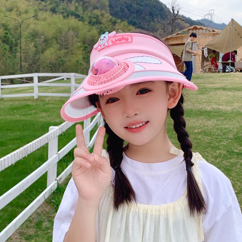 

1145 детская шляпа с большими полями и вентилируемым верхом, солнцезащитная шляпа с мультяшным милым дизайном для мальчиков и девочек, уличная солнцезащитная шляпа розовый