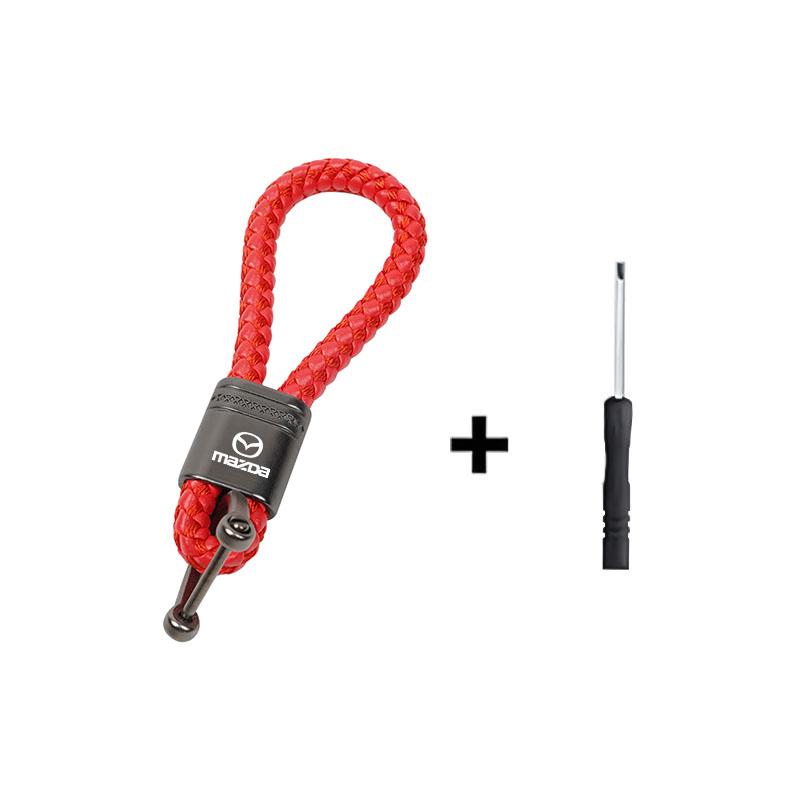 

2025 Hot Zinc Alloy Lanyard Key Rings Auto Keychain Car Accessories For Mazda 2 3 6 5 Atenza CX3 CX5 MX5 CX7 Axela CX30 CX90 CX6