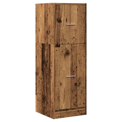 Apothecary Cabinet with Antique Wood Look 40 X 41 X 118 Cm Particleboard
