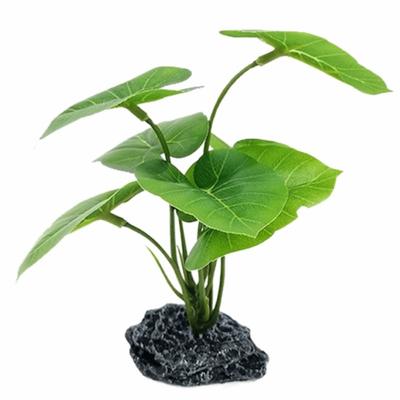 Plastic Material Aquarium Plants Realistic Design Silk Texture Artificial Plants Safe Material